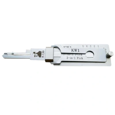 Image of RLOKK Home Door Civil 2 in 1 Lock Pick and Decoder Tool, Picking Key Reader, Professional Locksmith Tool (KW1)