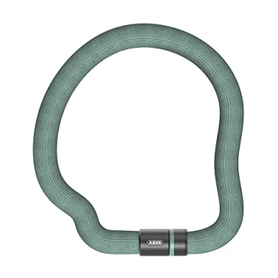 Image of ABUS Chain Lock Goose 4204K Flexible, Rattle Free Bicycle Made of Hardened Steel 4 mm Thick Chain, 28 Total Diameter 110 cm Long with Key Light Green
