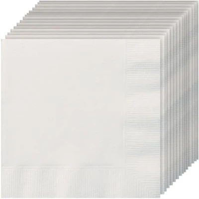Image of 20 White Beverage Napkins