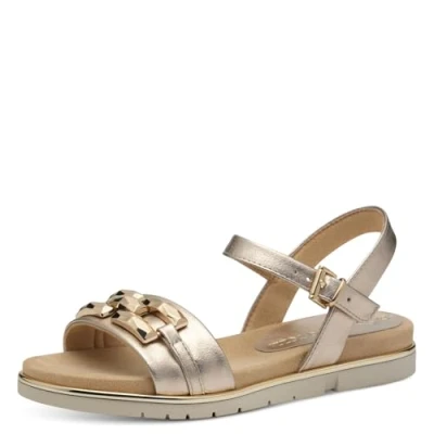 Image of MARCO TOZZI Women&#039;s Sandale 2 28406 44, Metallic, 6.5 UK