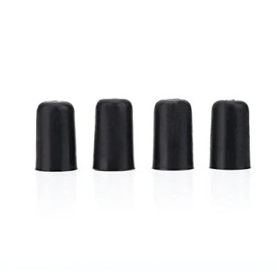 Image of Cello Non Slip Cap, 4Pcs Black Rubber Tip for Endpin Instrument Protector