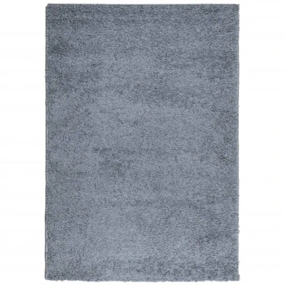 Image of vidaXL Shaggy Rug PAMPLONA High Pile Modern Blue 120x170 cm