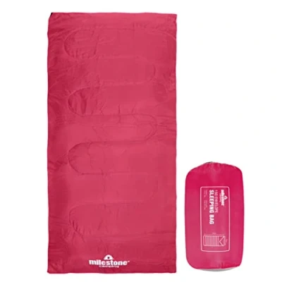 Image of Milestone Envelope Sleeping Bag Pink Single 2 Seasons