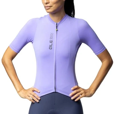 Image of Alé Cycling Women&#039;s Pragma Colour Block Short Sleeve Jersey, Lilac, S