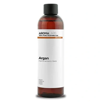 Image of ORGANIC ARGAN Oil 250mL 100% Pure, Natural, Cold Pressed And Cosmos Certified AROMA LABS (French Brand)