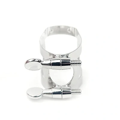 Image of Rico Nickel Plated Ligature for Soprano Sax