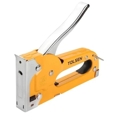 Image of Tolsen Staple Gun Heavy Duty Upholstery Fabric Stapler Tacker Nailer for 4 8mm Staples