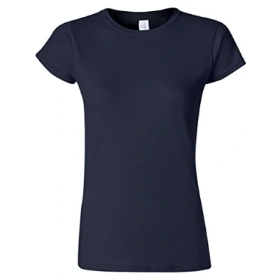 Image of Gildan Ladies Soft Style Short Sleeve T Shirt (M) (Navy)