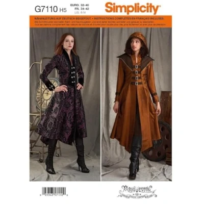 Image of Simplicity SimplicityPattern 8769 Misses&#039; Costume Coats, Paper, White, ONE Size