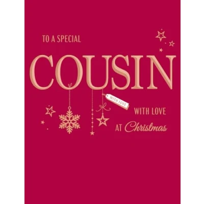 Image of Avant Garde Studios Classic Christmas Card, Special Nephew, Red 8 x 6 inches Piccadilly Greetings