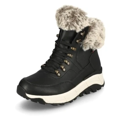 Image of Rieker Evolution W0063 Women&#039;s Winter Boots, Loose Insole, Black 00, 4 UK