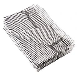 Image of Vogue Wonderdry Tea Towels Black (Pack of 10)