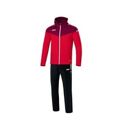 Image of JAKO Champ 2.0 M9620 Men&#039;s Tracksuit with Hood, Red/Wine Red, M