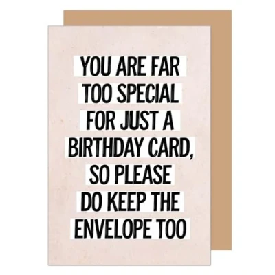 Image of Edition Seidel Premium Birthday Card with Envelope. Greeting Saying Happy Man Woman Funny Humour (G3649 SW024)