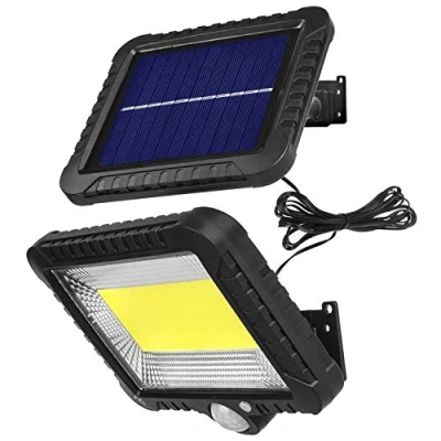 Image of Maclean MCE438 LED Strahler mit Bewegungssensor Flutlichtstrahler Solar Wandleuchte Dämmerungssensor Solarleuchte IP44 5W 400 Lumen 6000K Kaltweiß (1x Stück), Black