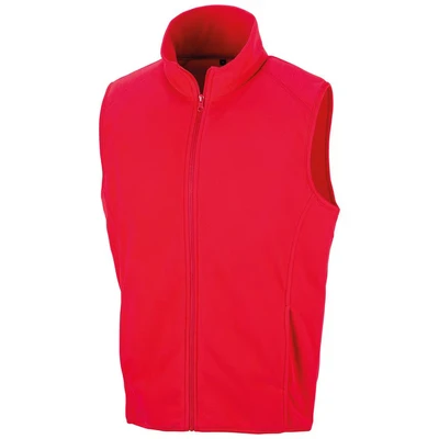 Image of Result Microfleece Gilet, Red, Large. R116X
