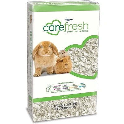 Image of Carefresh 99% Dust Free White Natural Paper Small Pet Bedding with Odor Control, 23 L