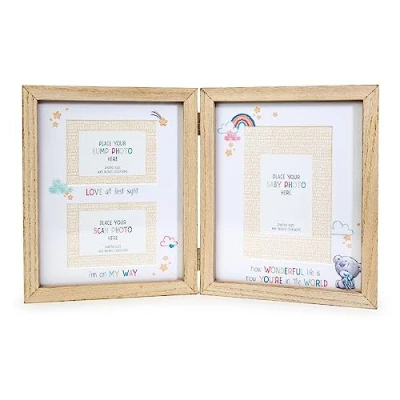 Image of Tiny Tatty Teddy Me to You Bump, Scan &amp; Baby Photo Frame Triple, brown (AGF92006)
