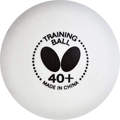 Image of Butterfly 40+ Training Ball Used for Available in a Box of 6 or 120 White Balls Comparable to Three Star and Perfect Multiball Practice