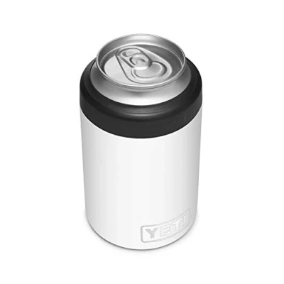 Image of YETI Rambler Colster, Stainless Steel Can Insulator, White, 12 oz (330 ml)