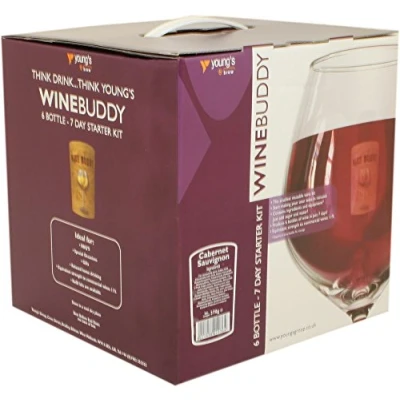 Image of Home Brew &amp; Wine Making Winebuddy Complete 7 Day Starter Kit For 6 Bottles Of Cabernet Sauvignon