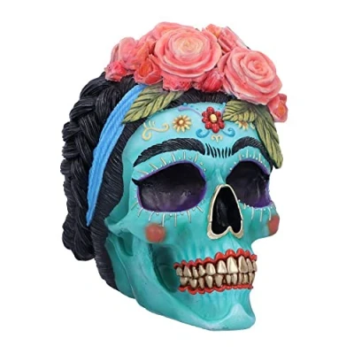Image of Nemesis Now, Calavera de Azucar, Blue, 19cm