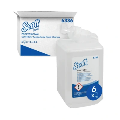 Image of Scott Antibacterial Hand Soap Refill 1 Litre (Pack of 6) 6336