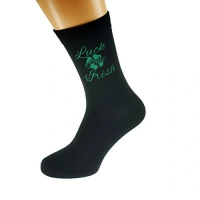 Image of Luck of the Irish Design Socks Adult size UK 6 12 Euro 39 46