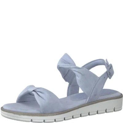 Image of Marco Tozzi Sandals, Women&#039;s, Size: 7, Light blue Textile