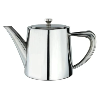 Image of Café Olé DW 035 Derwent Teapot, Stainless Steel, 35oz (900ml), 3 Cup, Mirror Polished