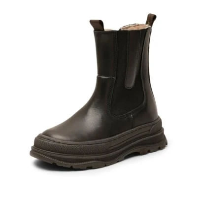Image of Bisgaard MILA Classic ankle boots for kids, Size: 5, Black Calfskin