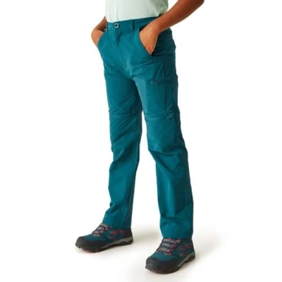 Image of Regatta Kids&#039; Highton Stretch Zip Off Walking Trousers