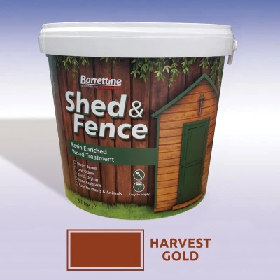 Image of Fence &amp; Shed Treatment 5ltr Harvest Gold