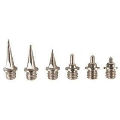 Image of [ D&amp;D] 12x Replacement Running Spikes Metal Tartan &amp; Pyramid Cross Country 5mm to 15mm (Silver White, 12mm)