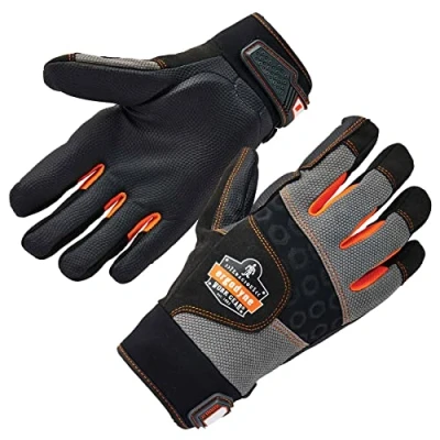 Image of Ergodyne ProFlex 9002 Anti Vibration Work Gloves, ANSI/ISO Certified, Full Fingered, Large