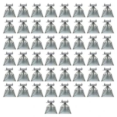 Image of Caravan Chassis Axle Stands x50 (9.5&quot; 14&quot; Static Supports Leveller Mobile Home)…