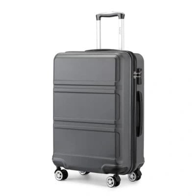 Image of Kono Large 28 Inch Luggage Lightweight ABS Hard Shell Trolley Travel Case with 4 Spinner Wheels Fashion Suitcase (28&quot;,Grey)