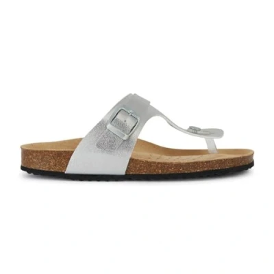 Image of Geox Women&#039;s D Brionia K Flip flop, Silver, 7 UK