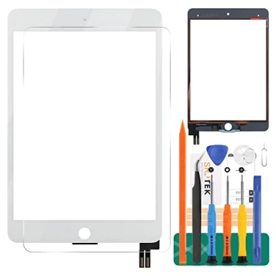 Image of For IPad Mini 5 7.9 Screen Replacement 2019 A2126 A2124 A2133 Touch Digitizer Glass Panel Matrix Repair Parts Kit (White)