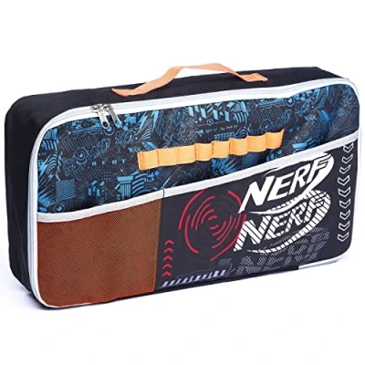 Image of Nerf Bunkr BKN 3425 Lock N&#039; Load Case Licenced Storage Solution for Extra Accessories Features Lightweight, Easy Access Loops and Pockets, Duel Handles Adjustable Straps, 8+ Years