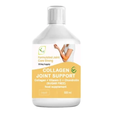 Image of Hydrolyzed Liquid Collagen Food Supplement Support for Joints, Skin, Muscles, Hair, &amp;Nail Growth Women &amp;Men 500ml (Sugar Free).