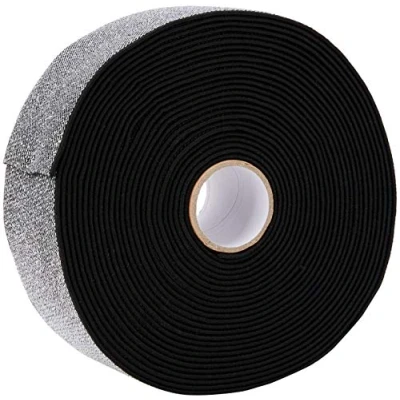 Image of Prym Color Elastic 50 mm Black/Silver Coloured, One Size