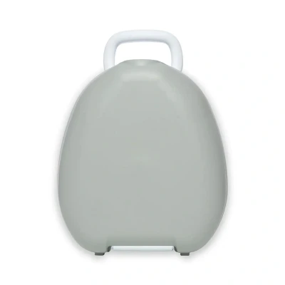Image of My Carry Potty Grey Pastel Travel Potty, Award Winning Portable Toddler Toilet Seat for Kids to Take Everywhere