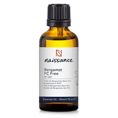 Image of Naissance Bergamot (FC Free) Essential Oil (no. 100) 50ml Pure, Natural, Cruelty Free, Vegan and Undiluted to for Aromatherapy &amp; Diffusers