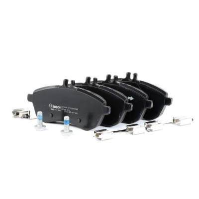 Image of 8451D1340, BP1072, E190R011199028 Brake pad set BOSCH 0 986 494 593 MERCEDES BENZ: C Class Saloon, Coupe, E Saloon