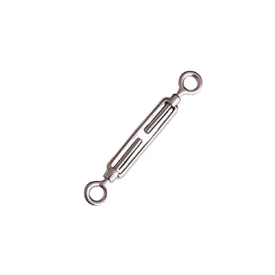 Image of Merriway BH05002 Turnbuckle Strainer Eye to Wire Rope Tensioner, M6 (1/4 inch) A2 316 Marine Grade Stainless Steel