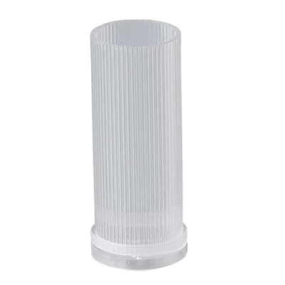 Image of Acrylic Candle Mould Pillar Molds Cylinder Mold Cylindrical DIY Making Moulds Stripe for 3D Candles, Soaps, Wax Crafts (5x15cm)