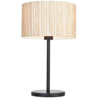 Image of Longshore Complete Table Lamp, Natural Seagrass, Matt Black