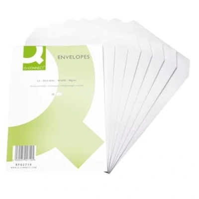Image of Q Connect C5 Envelopes Pocket Self Seal 90gsm White (Pack of 500)