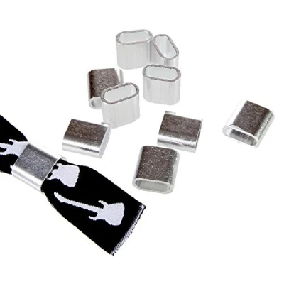 Image of Aluminium Fasteners for Fabric Bands Silver Pack of 10